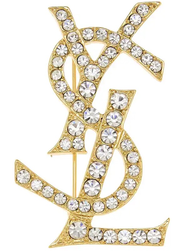 Ysl Vintage Crystal Brooch